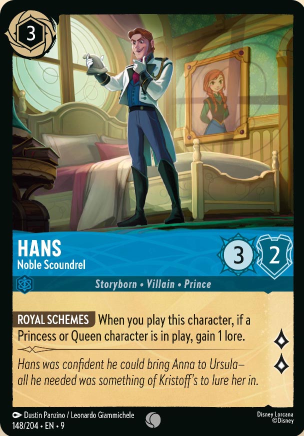 Disney Lorcana TCG: Hans, Noble Scoundrel
