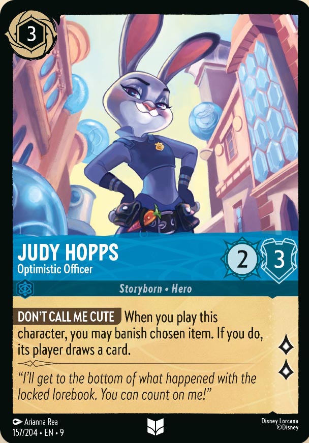 Disney Lorcana TCG: Judy Hopps, Optimistic Officer
