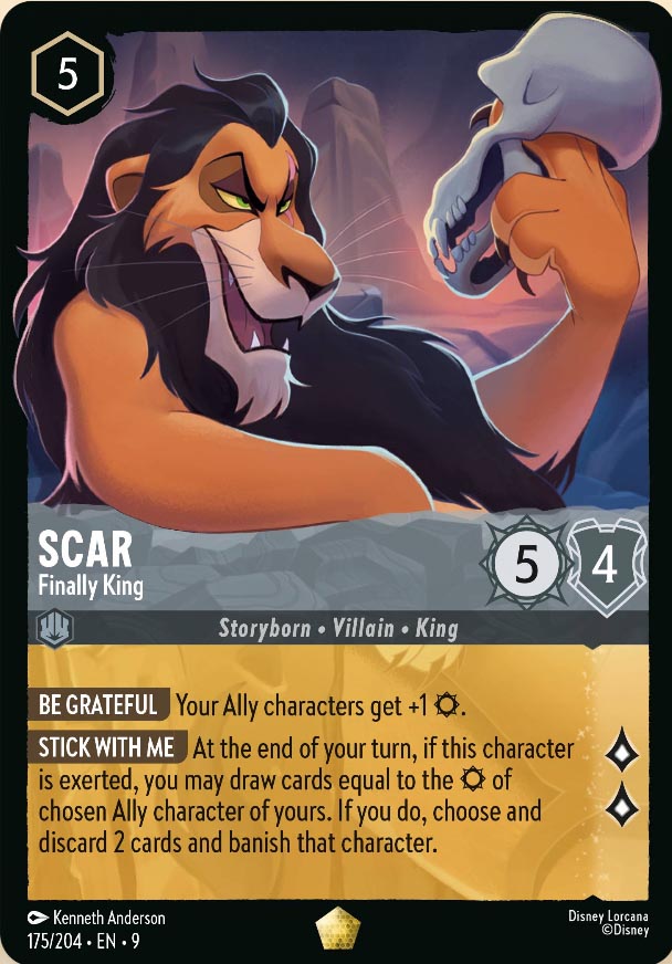 Disney Lorcana TCG: Scar, Finally King