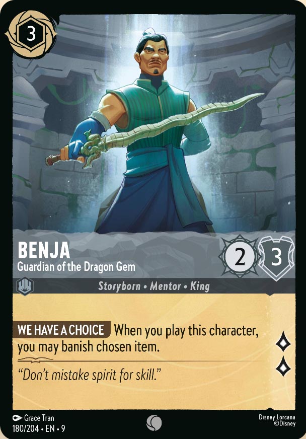 Disney Lorcana TCG: Benja, Guardian of the Dragon Gem