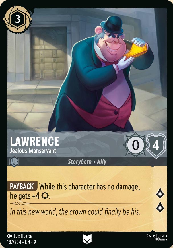 Disney Lorcana TCG: Lawrence, Jealous Manservant