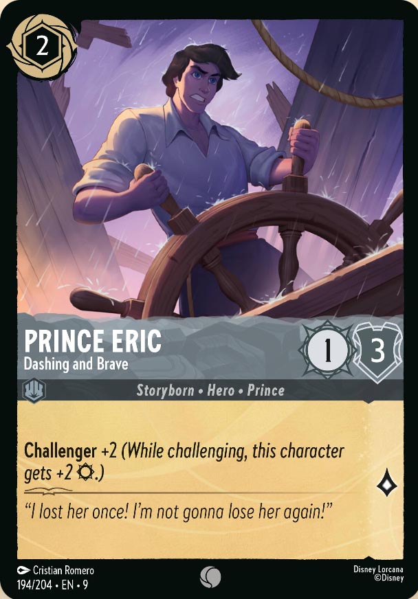 Disney Lorcana TCG: Prince Eric, Dashing and Brave