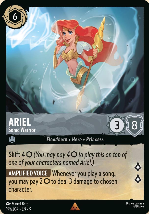 Disney Lorcana TCG: Ariel, Sonic Warrior