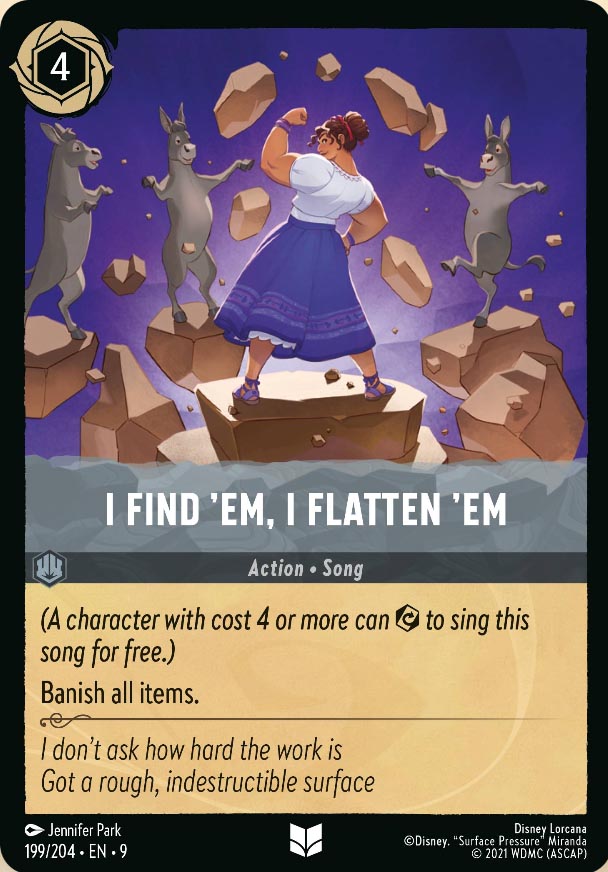 Disney Lorcana TCG: I Find 'Em, I Flattten 'Em
