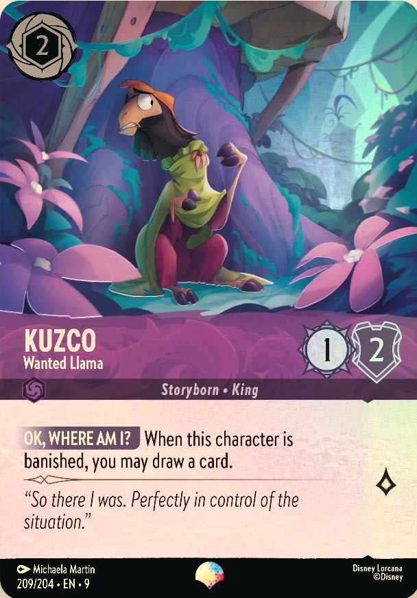 Disney Lorcana TCG: Kuzco, Wanted Llama