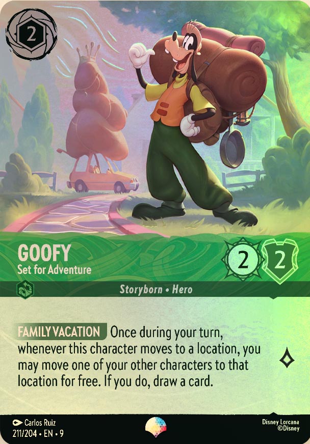 Disney Lorcana TCG: Goofy, Set for Adventure