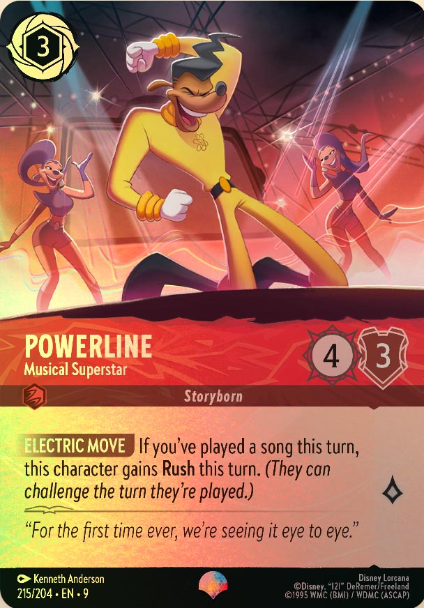 Disney Lorcana TCG: Powerline, Musical Superstar