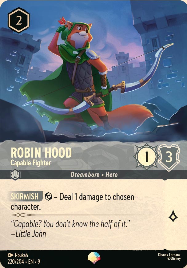 Disney Lorcana TCG: Robin Hood, Capable Fighter