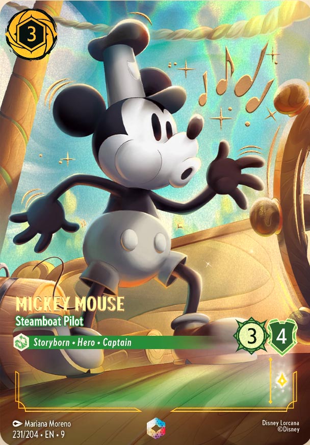 Disney Lorcana TCG: Mickey Mouse, Steamboat, Pilot