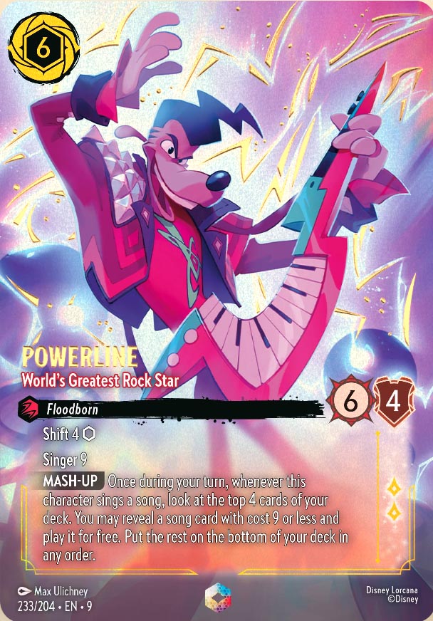 Disney Lorcana TCG: Powerline, World's Greatest Rock Star