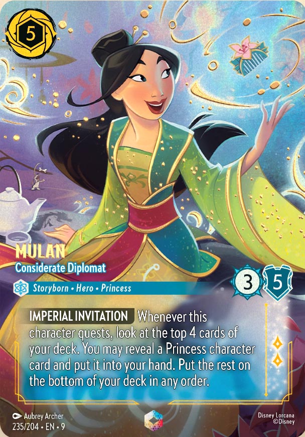 Disney Lorcana TCG: Mulan, Considerate Diplomat
