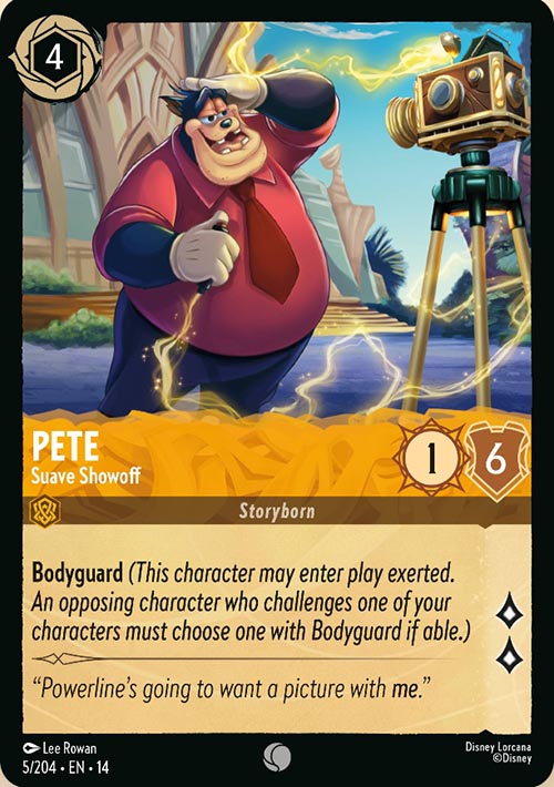 Disney Lorcana TCG: Pete, Suave Showoff
