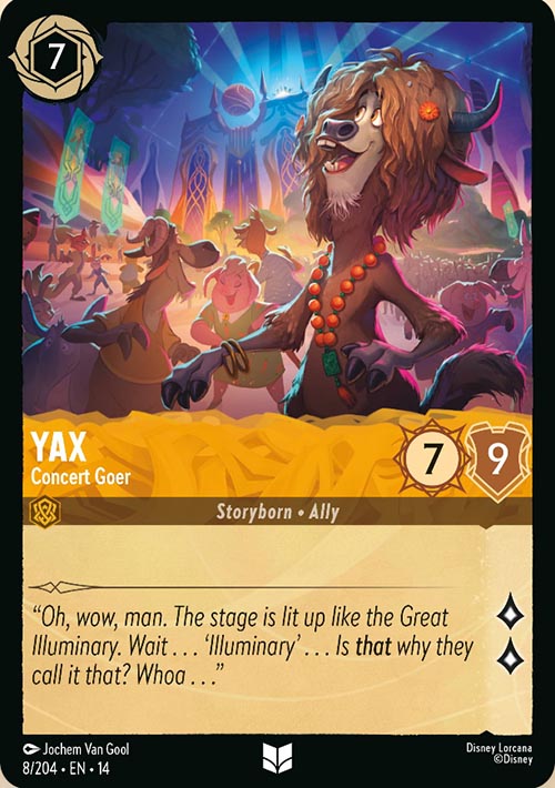 Disney Lorcana TCG: Yax, Concert Goer