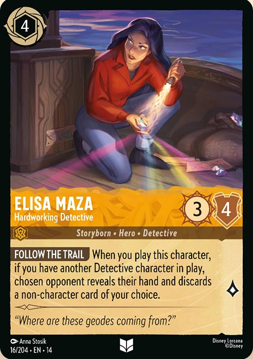 Disney Lorcana TCG: Elisa Maza, Hardworking Detective
