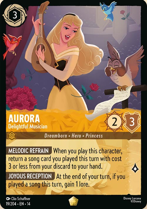 Disney Lorcana TCG: Aurora, Delightful Musician