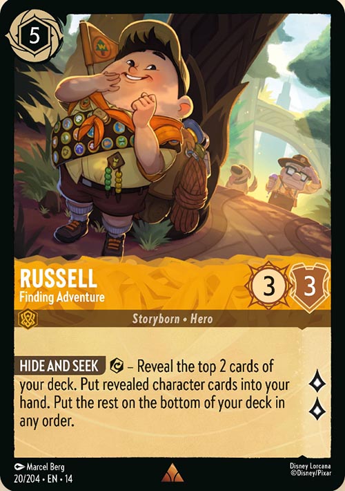 Disney Lorcana TCG: Russell, Finding Adventure