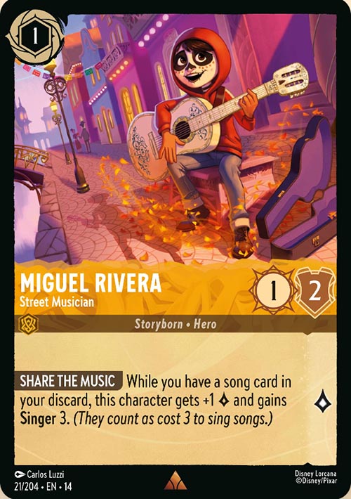 Disney Lorcana TCG: Miguel Rivera, Street Musician