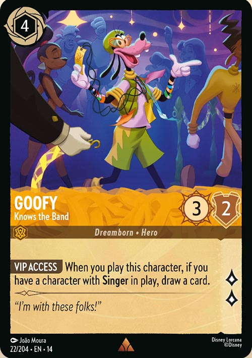 Disney Lorcana TCG: Goofy, Knows the Band