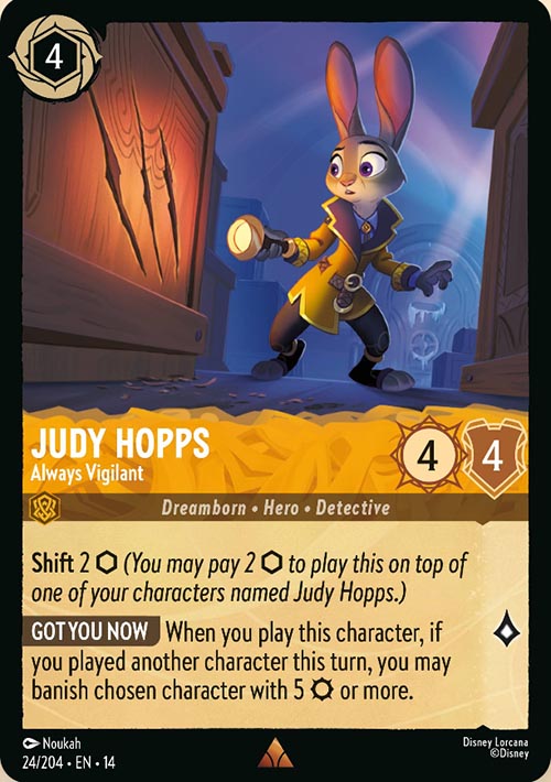 Disney Lorcana TCG: Judy Hopps, Always Vigilant