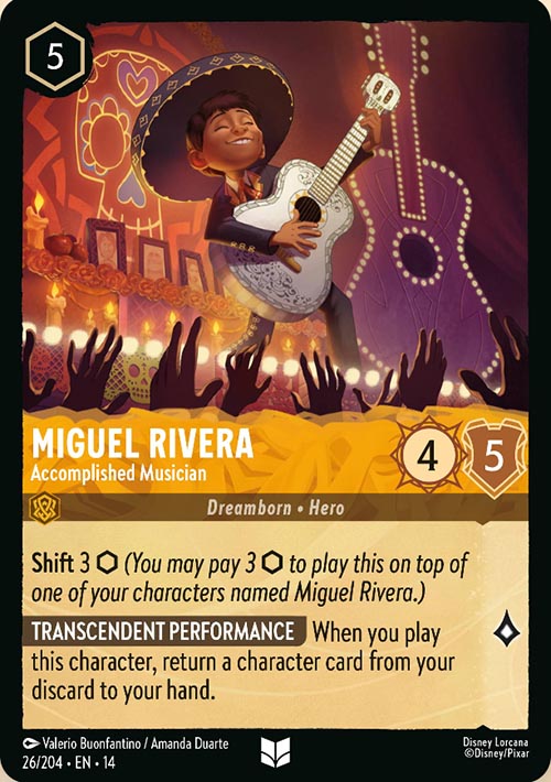 Disney Lorcana TCG: Miguel Rivera, Accomplished Musician