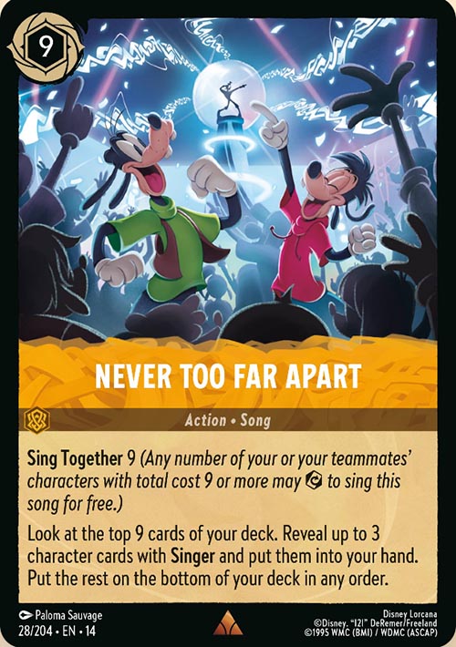 Disney Lorcana TCG: Never Too Far Apart