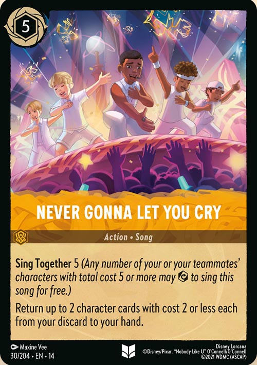 Disney Lorcana TCG: Never Gonna Let You Cry