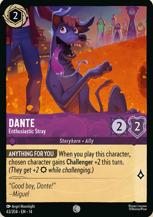 Disney Lorcana TCG: Dante, Enthusiastic Stray