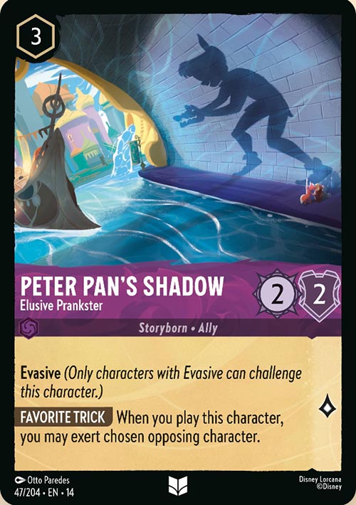 Disney Lorcana TCG: Peter Pan's Shadow, Elusive Prankster