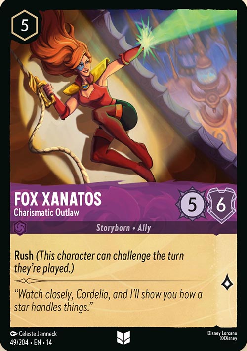 Disney Lorcana TCG: Fox Xanatos, Charismatic Outlaw