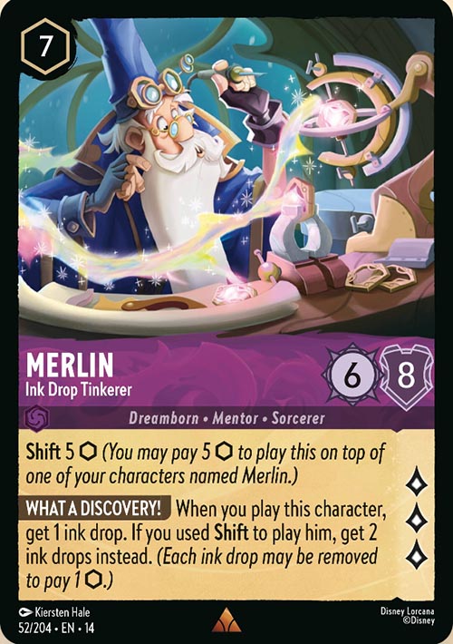 Disney Lorcana TCG: Merlin, Ink Drop Tinkerer