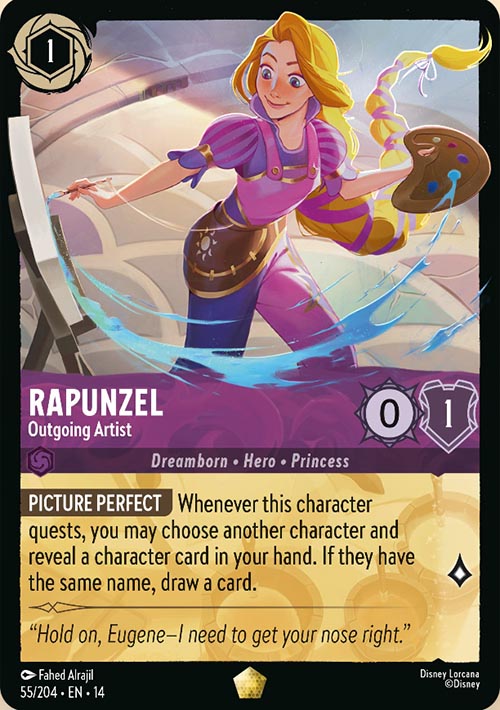 Disney Lorcana TCG: Rapunzel, Outgoing Artist