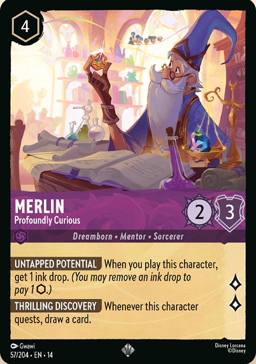 Disney Lorcana TCG: Merlin, Profoundly Curious