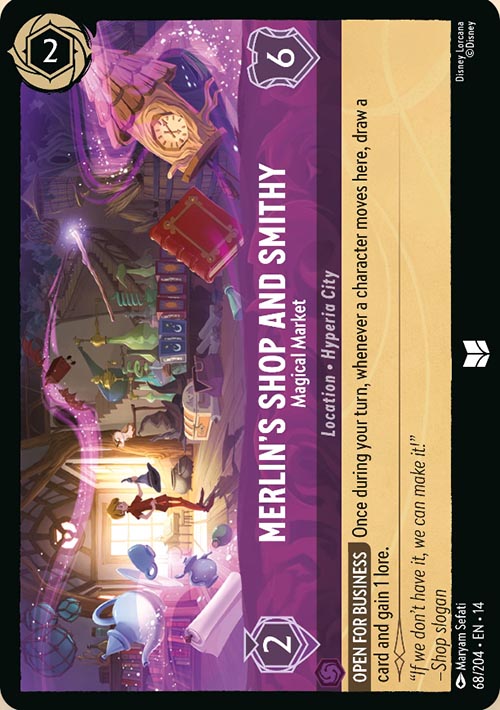 Disney Lorcana TCG: Merlin's Shop and Smithy