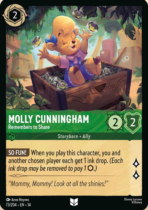 Disney Lorcana TCG: Molly Cunningham, Remembers to Share