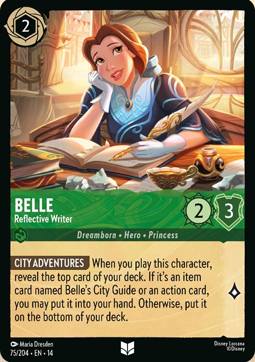 Disney Lorcana TCG: Belle, Reflective Writer