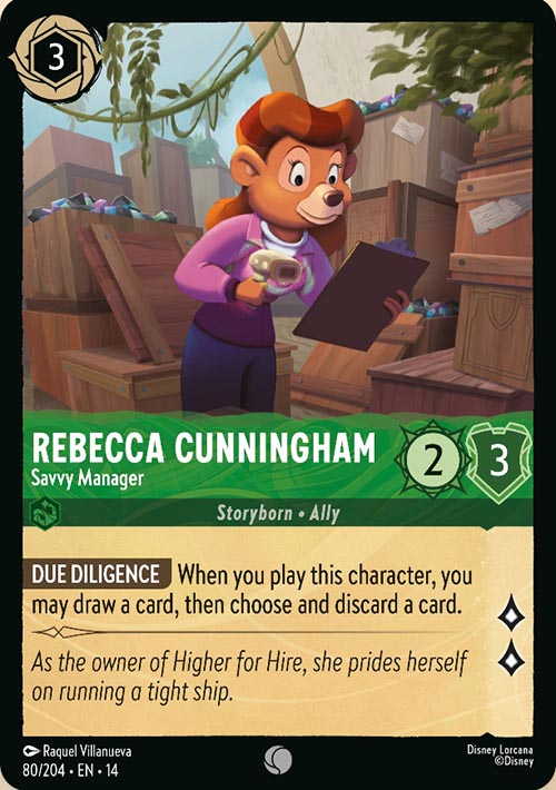 Disney Lorcana TCG: Rebecca Cunningham, Savvy Manager