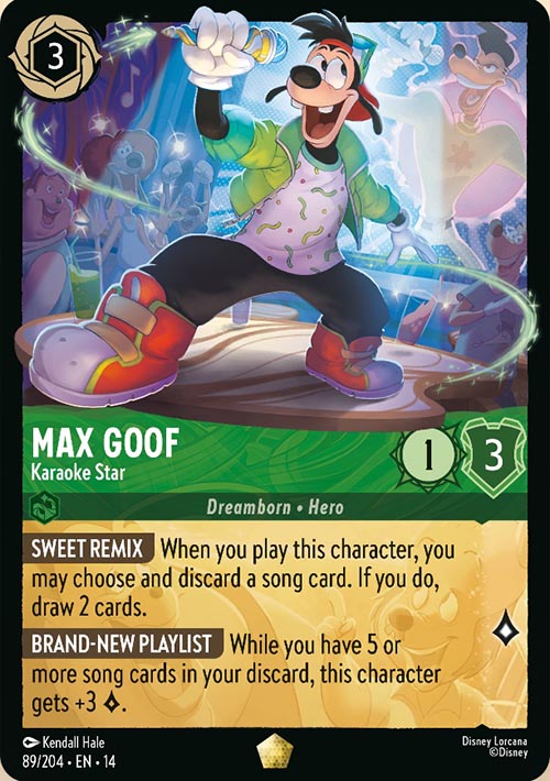 Disney Lorcana TCG: Max Goof, Karaoke Star
