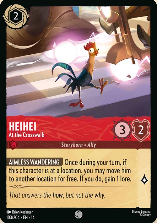 Disney Lorcana TCG: Heihei, At the Crosswalk
