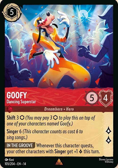 Disney Lorcana TCG: Goofy, Dancing Superstar