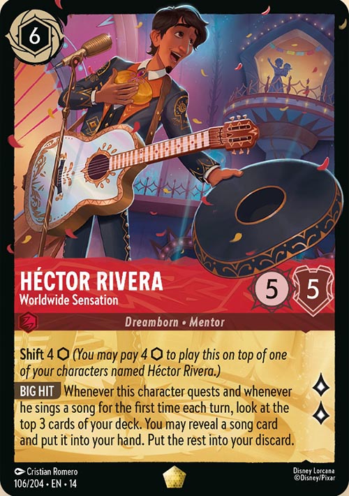 Disney Lorcana TCG: H&eacute;ctor Rivera, Worldwide Sensation