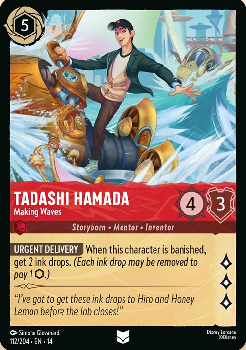 Disney Lorcana TCG: Tadashi Hamada, Making Waves