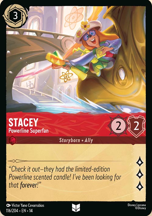 Disney Lorcana TCG: Stacey, Powerline Superfan