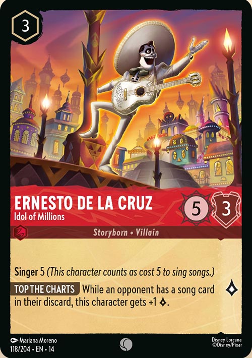 Disney Lorcana TCG: Ernesto De La Cruz, Idol of Millions