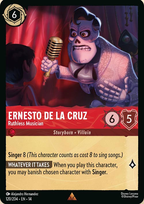 Disney Lorcana TCG: Ernesto De La Cruz, Ruthless Musician