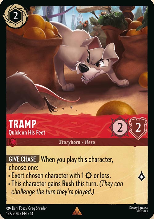 Disney Lorcana TCG: Tramp, Quick on His Feet