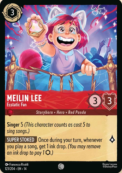 Disney Lorcana TCG: Meilin Lee, Ecstatic Fan