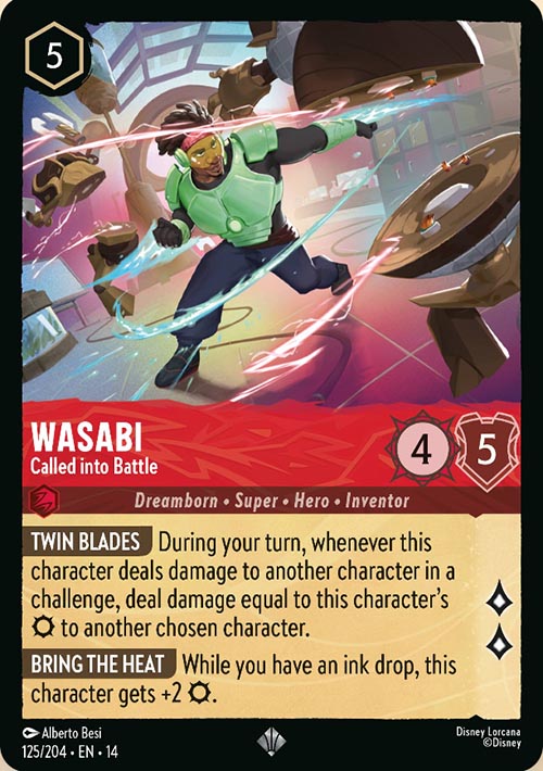 Disney Lorcana TCG: Wasabi, Called into Battle