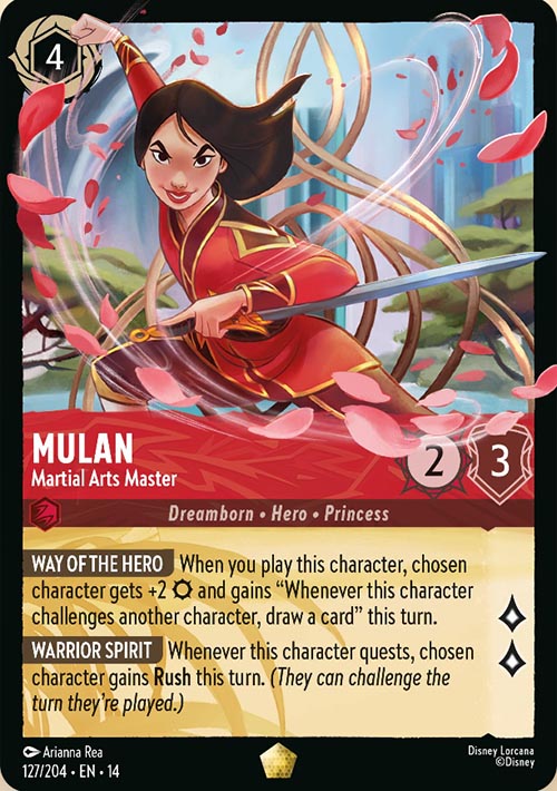 Disney Lorcana TCG: Mulan, Martial Arts Master