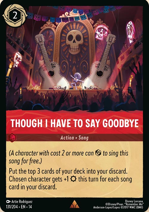 Disney Lorcana TCG: Though I Have To Say Goodbye