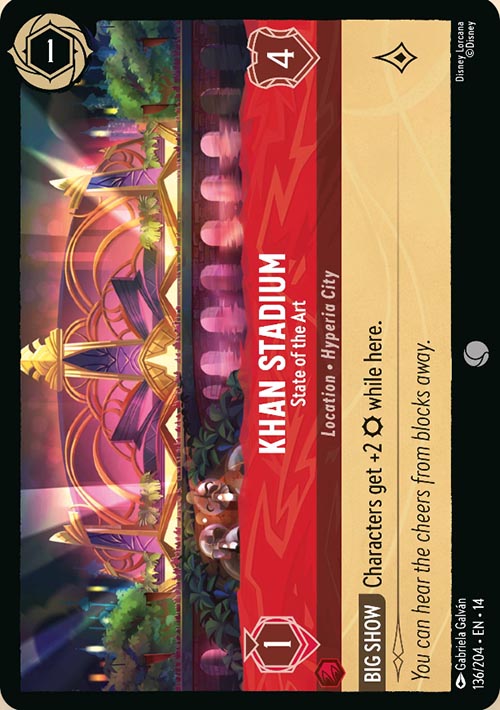 Disney Lorcana TCG: Khan Stadium, State of the Art
